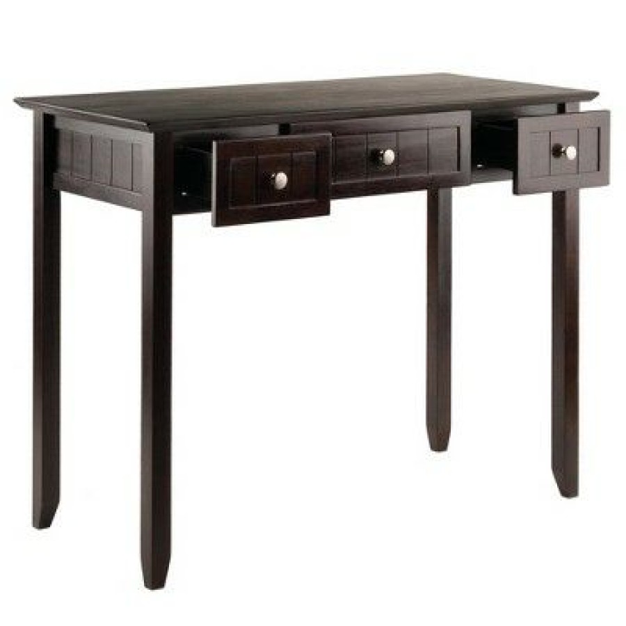 Executive Desks * | Burke Writing Desk Coffee Finish Winsome