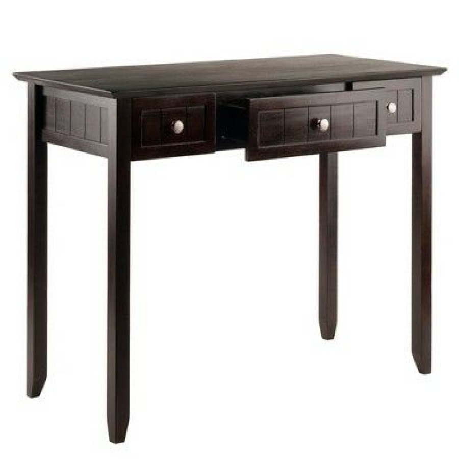 Executive Desks * | Burke Writing Desk Coffee Finish Winsome