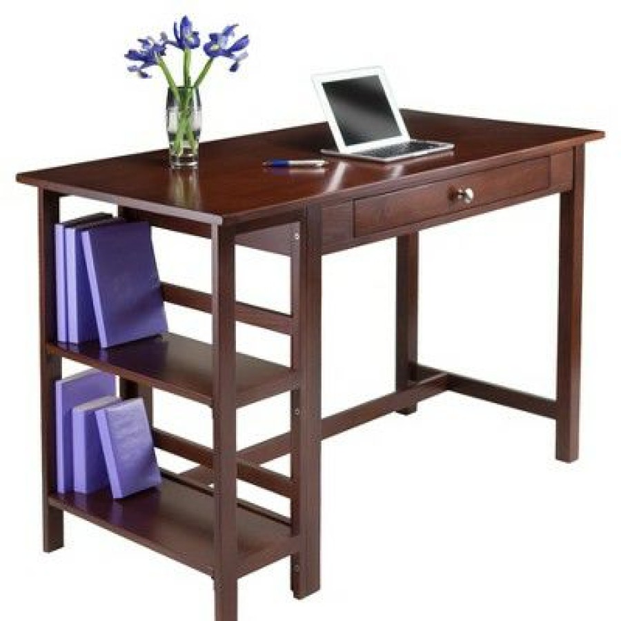 Executive Desks * | Velda Writing Desk Walnut Winsome