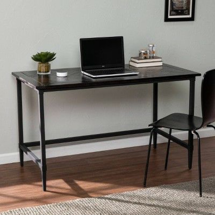 Executive Desks * | Presvil Reclaimed Wood Desk Aiden Lane