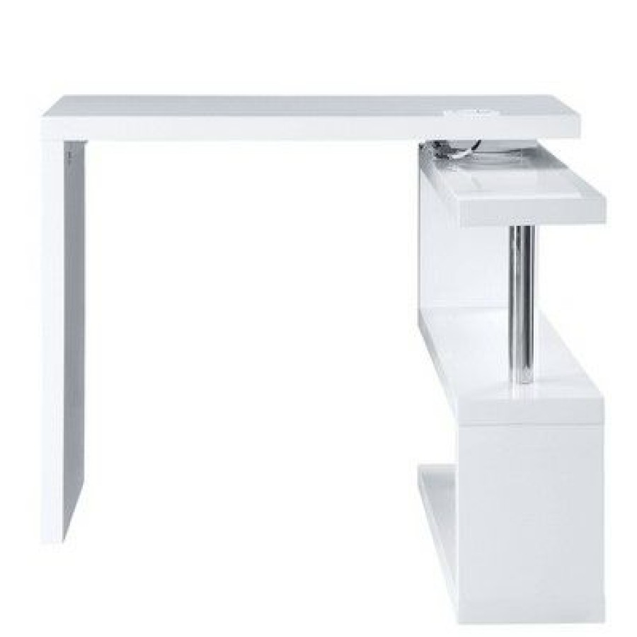 Executive Desks * | Buck Ii Writing Desk With Usb White Finish Acme Furniture