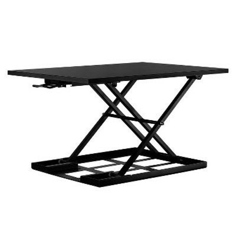 Executive Desks * | Mount-It! 32 Height Adjustable Sit Stand Desk Converter Black Mi-7929Blk