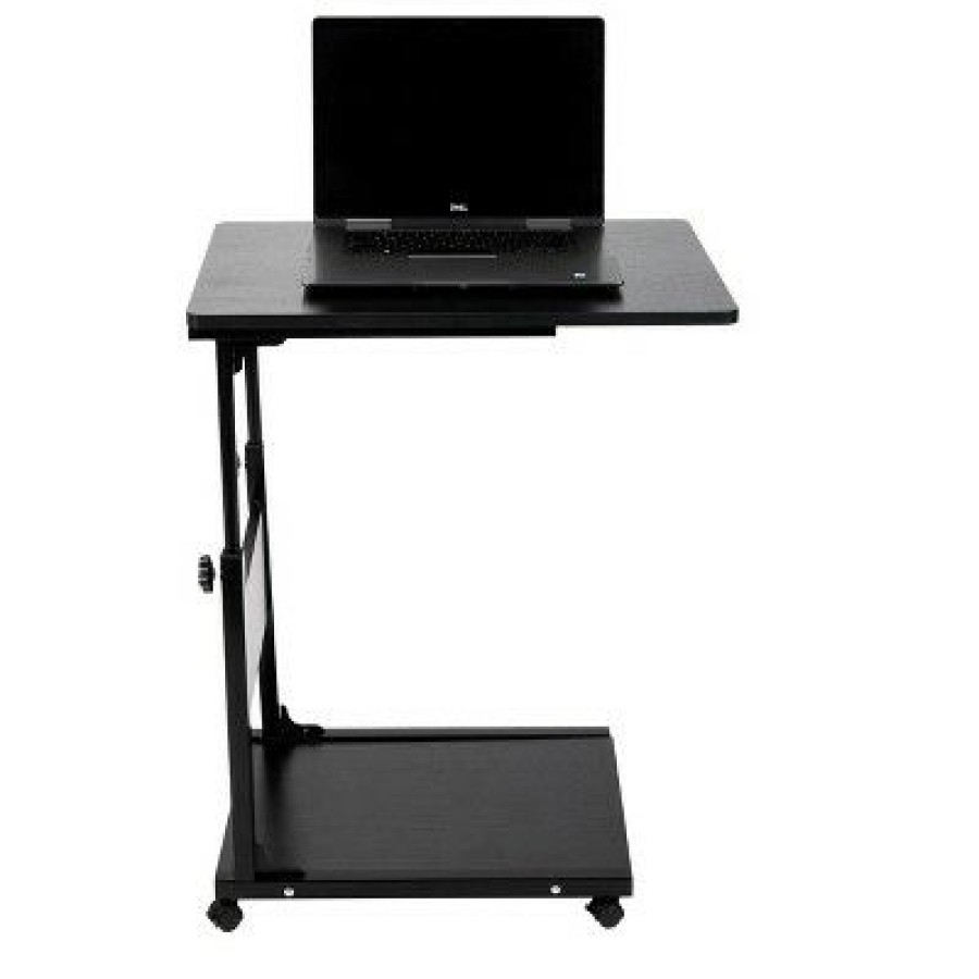 Computer Desks * | Mind Reader Adjustable Height Laptop Desk, Black