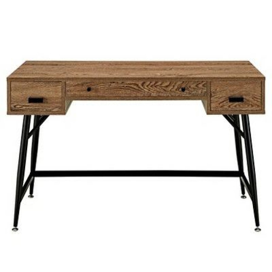 Executive Desks * | Writing Desk Toasted Walnut Modway