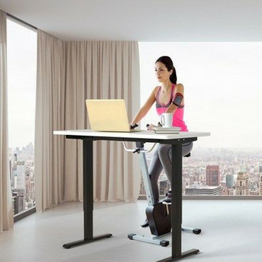 Executive Desks * | Costway Electric Adjustable Standing Up Desk Frame Dual Motor W/Controller