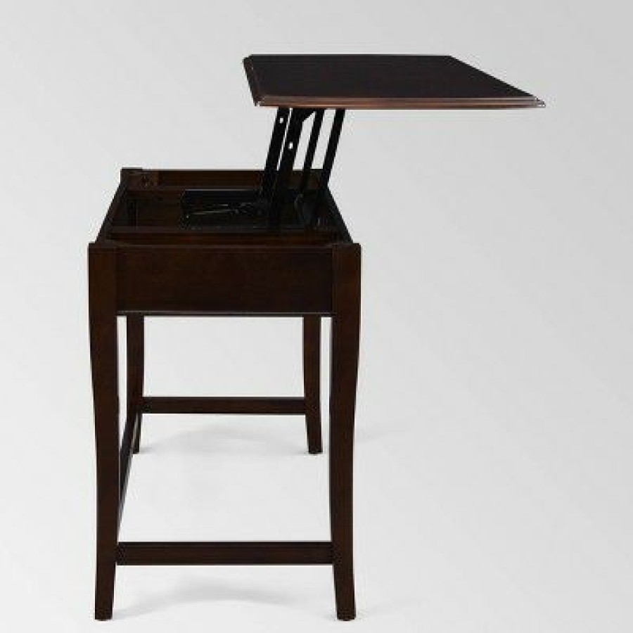 Executive Desks * | Rinehart Transitional Lift Top Standing Desk Christopher Knight Home