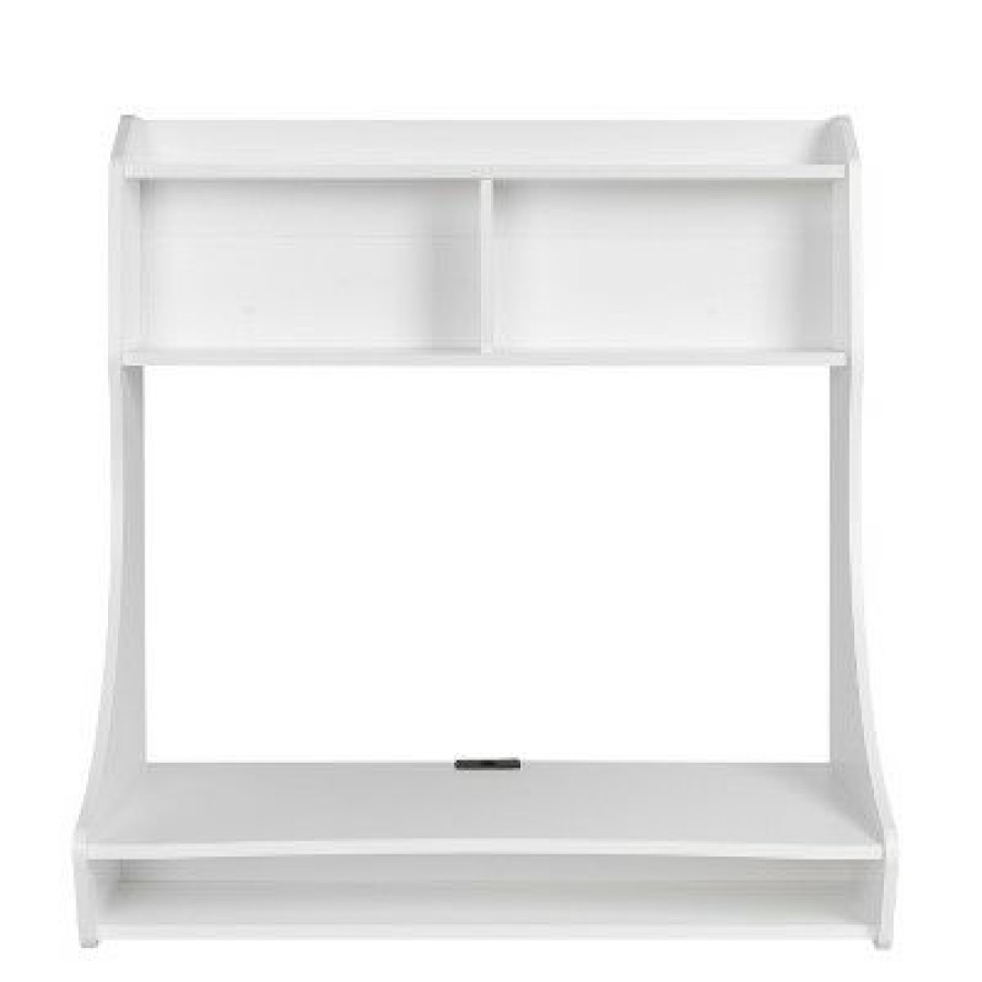 Executive Desks * | Compact Hanging Desk White Prepac