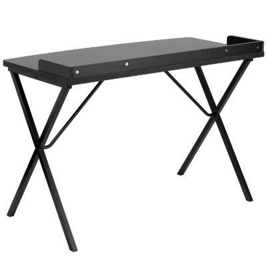 Executive Desks * | Computer Desk Black Flash Furniture