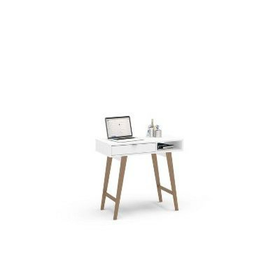 Executive Desks * | Aurora Writing Desk White Chique