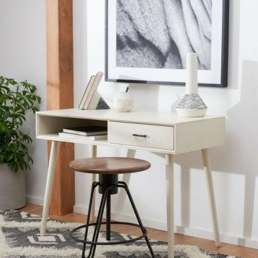 Executive Desks * | Remy 1 Drawer Writing Desk Safavieh