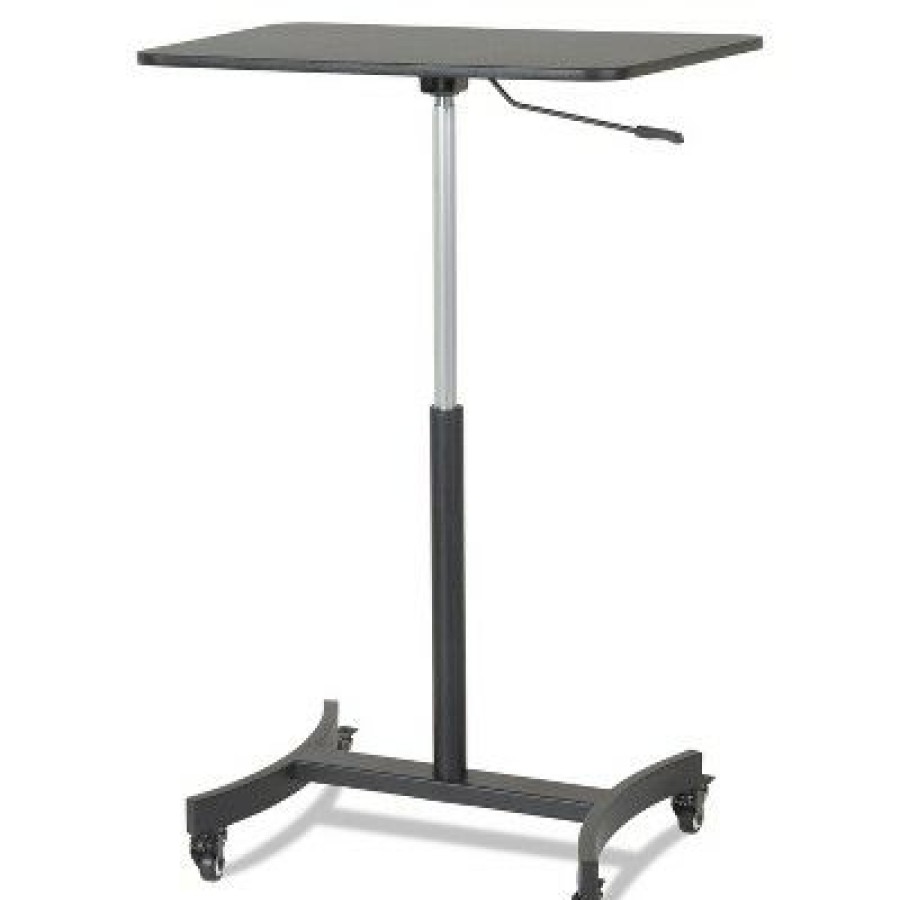 Executive Desks * | Victor High Rise Mobile Adjustable Sit-Stand Workstation 30 3/4 X 22 X 44 Black Dc500