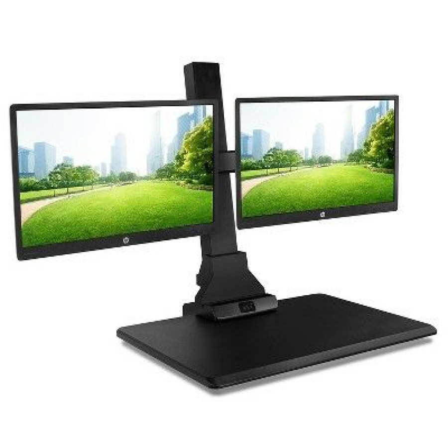 Executive Desks * | Mount-It! 1.4 -21.1 Electric Standing Desk Converter Motorized Height Adjustable Sit Stand For Dual