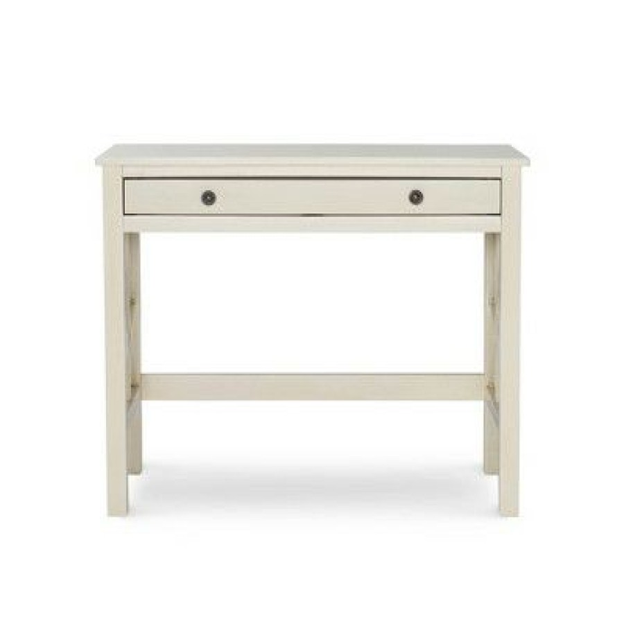 Executive Desks * | Whitley Antique Desk White Linon