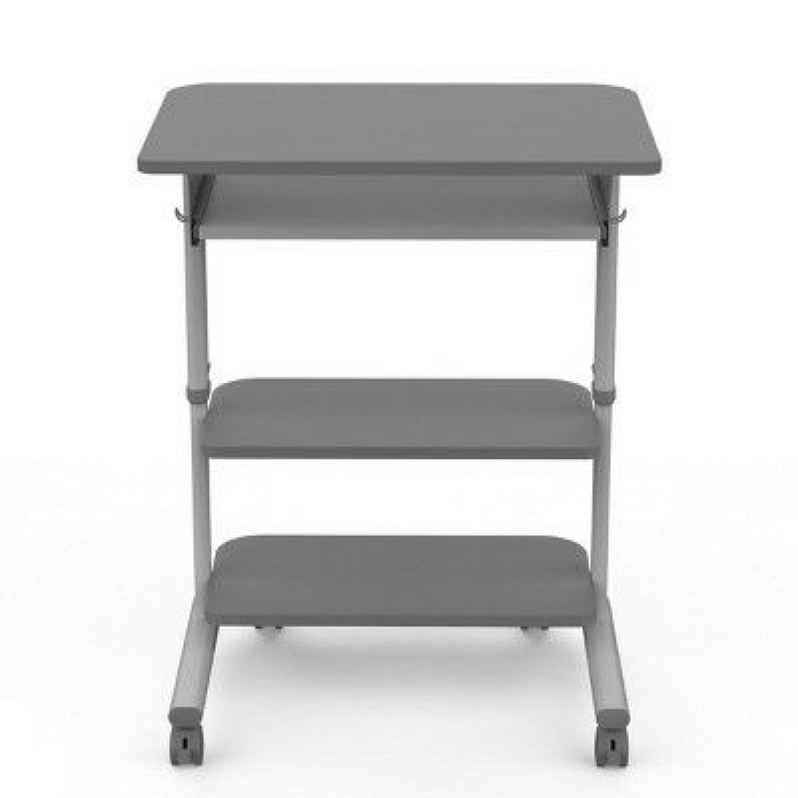 Computer Desks * | Stand Up Desk Store Adjustable Height Mobile Workstation With Retractable Keyboard Tray (29" Wide)