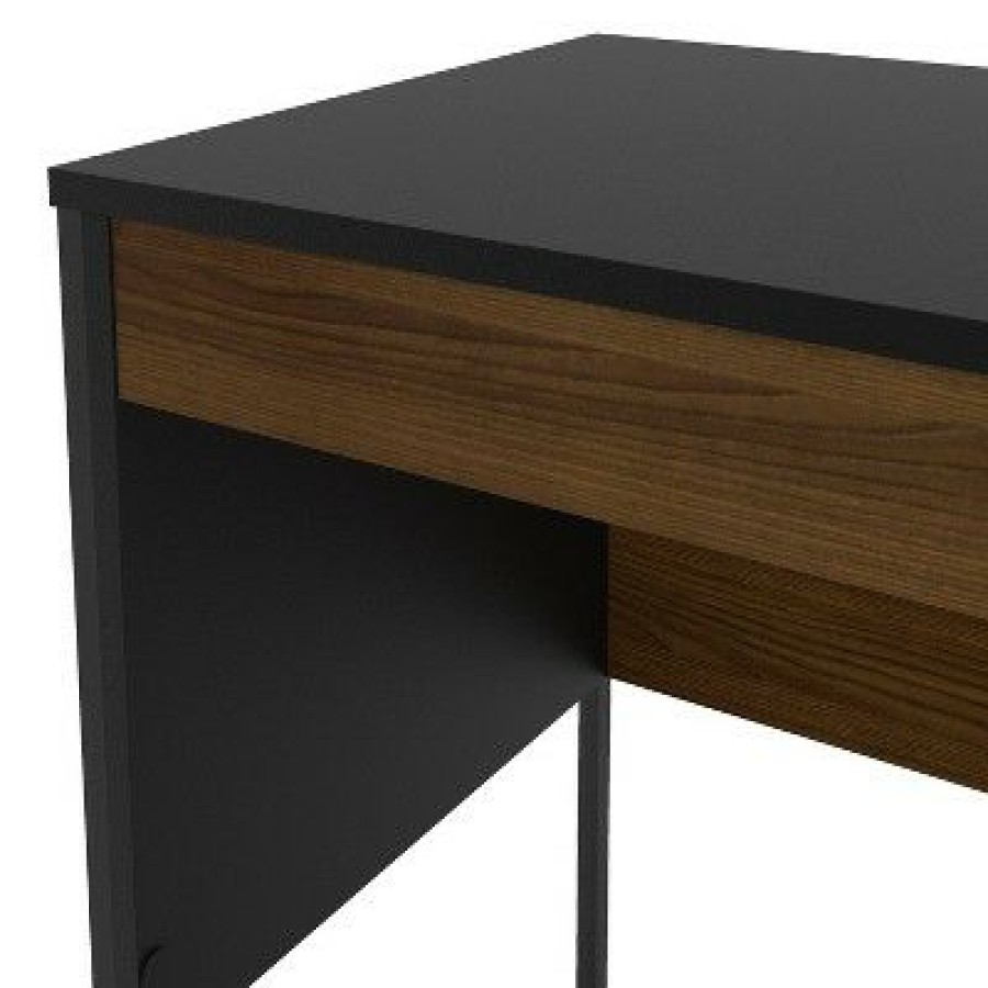 Executive Desks * | Mallorca Desk Black/Dark Brown Chique