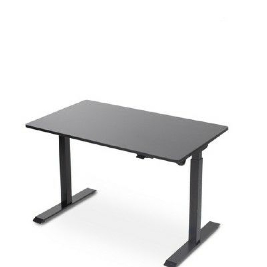 Executive Desks * | Tranzendesk Power Standing Desk 47.5 Electric Height Adjustable Workstation Black Stand Steady