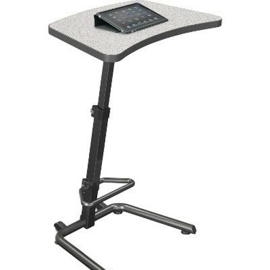 Executive Desks * | Balt Up-Rite Student Height Adjustable Sit/Stand Desk Gray Nebula 26 43 H X 26.6 W X 20 D